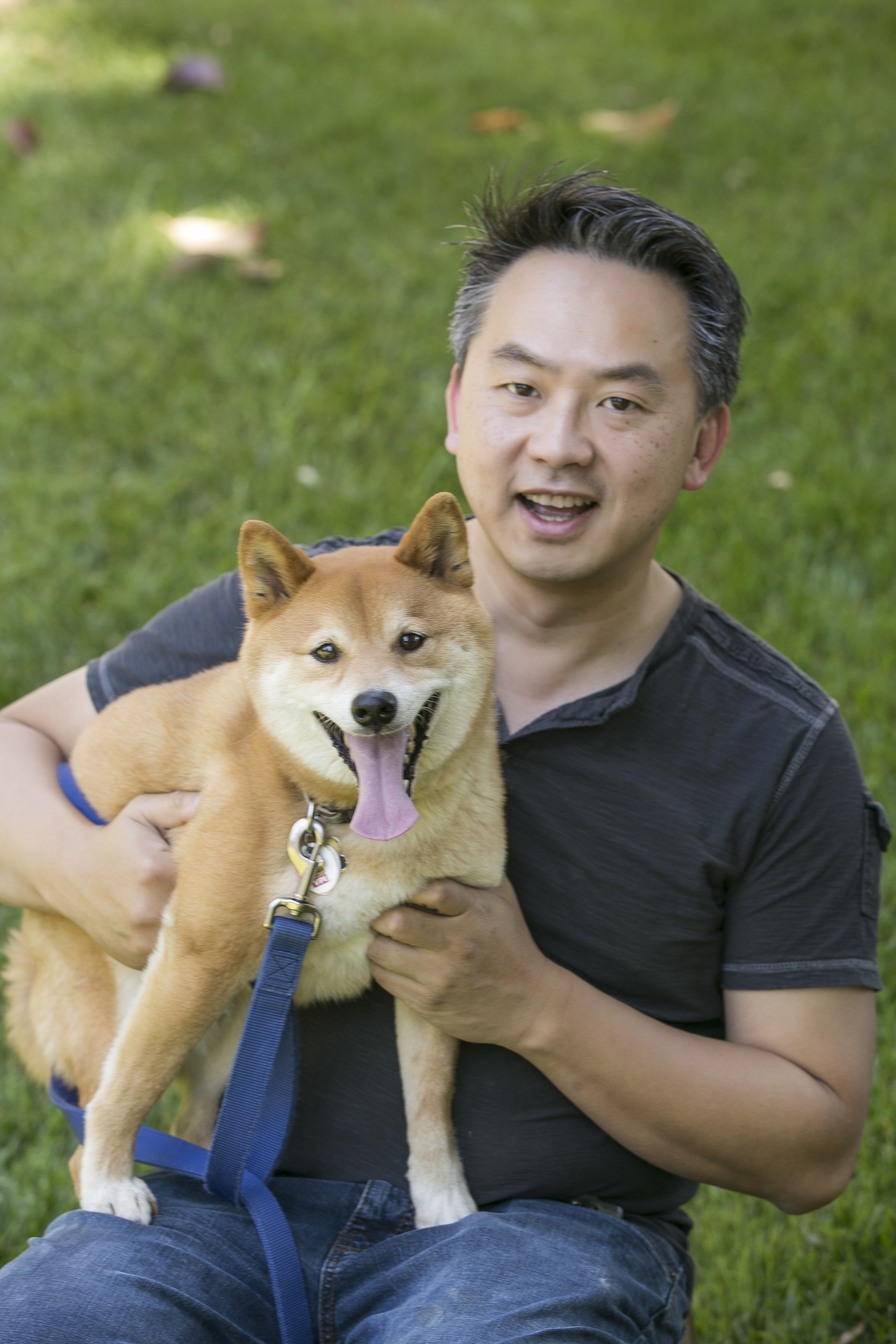 Felix Wong with his Shiba Inu